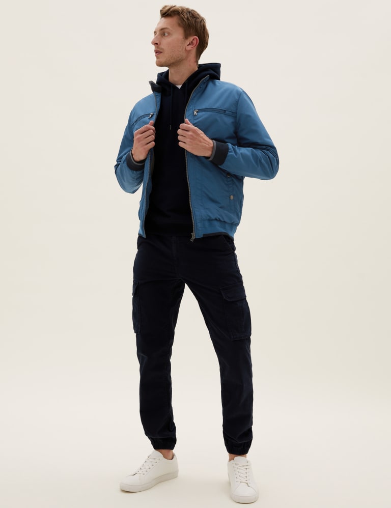 Blue harbour bomber jacket with stormwear cheap