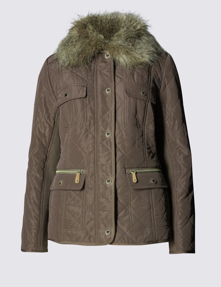 Bonded Borg Quilted Jacket with Stormwear™ 2 of 6