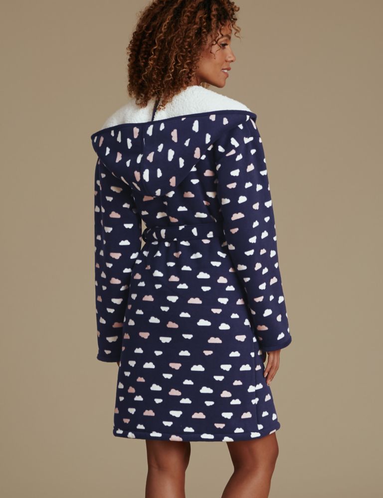 Bonded Cloud Print Dressing Gown 3 of 7