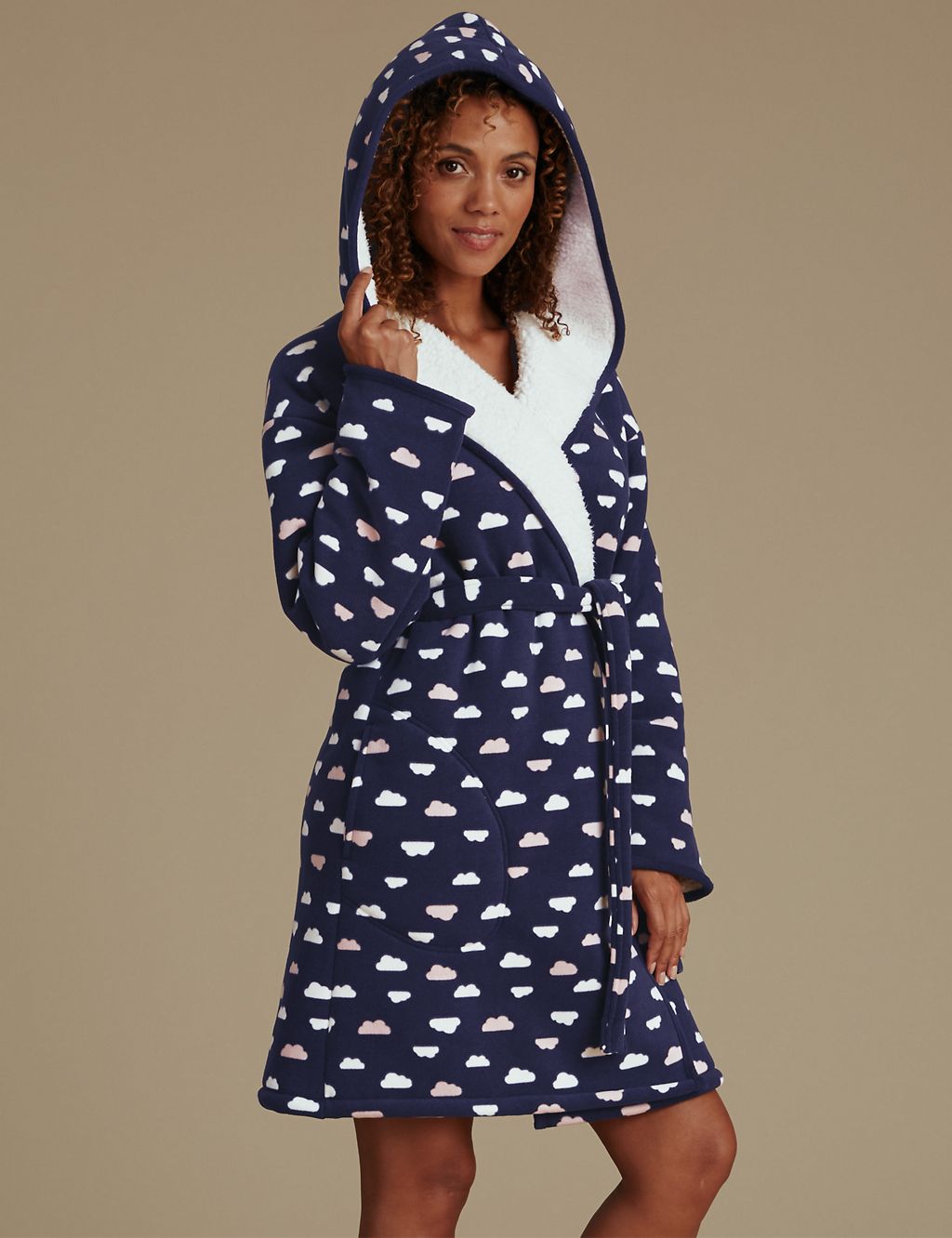Bonded Cloud Print Dressing Gown 6 of 7
