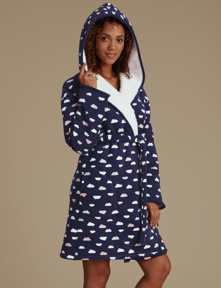Bonded Cloud Print Dressing Gown 4 of 7