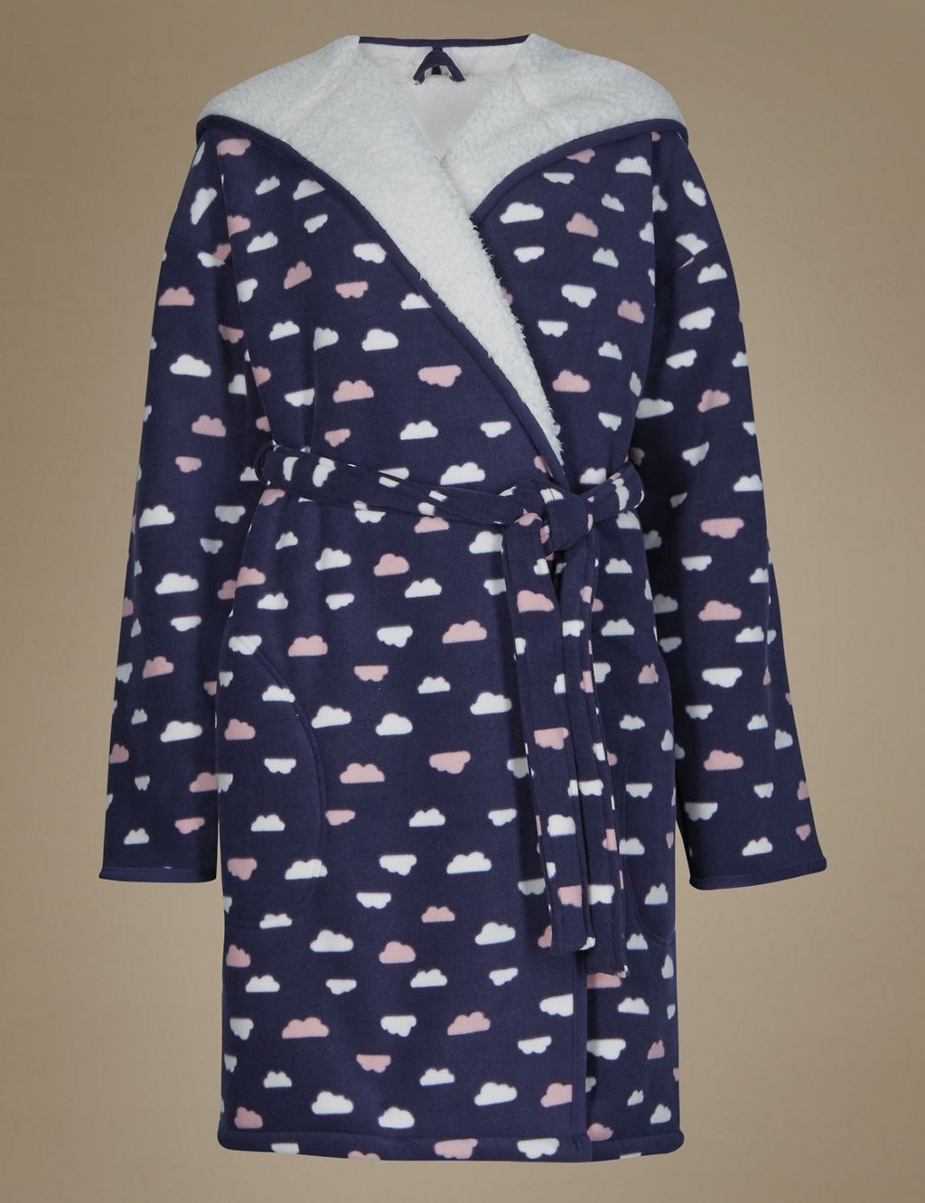 Bonded Cloud Print Dressing Gown 1 of 7