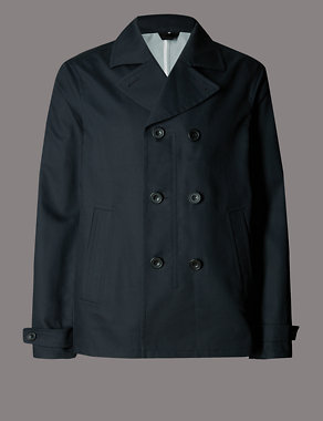Bonded Cotton Rich Mac with Stormwear™ Image 2 of 6