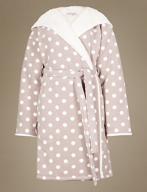 Bonded Spotted Dressing Gown Image 2 of 5