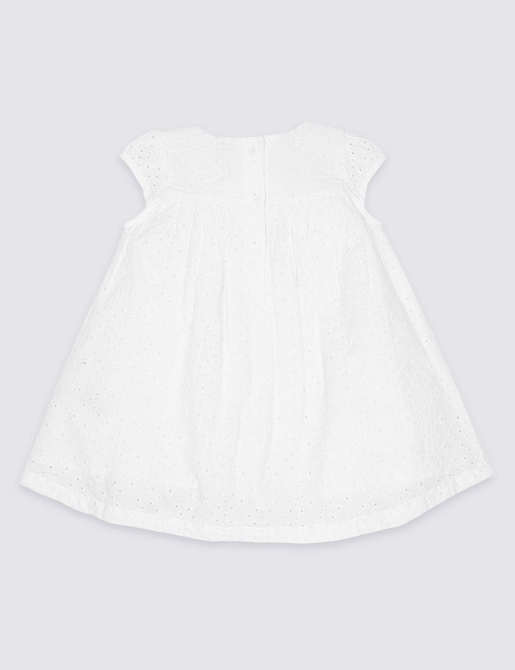 Bordered Pure Cotton Baby Dress 1 of 5