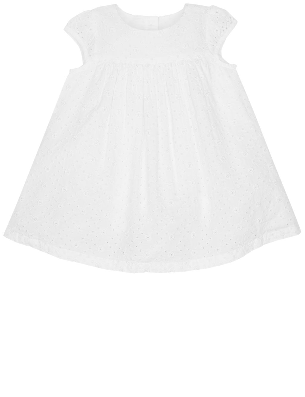 Bordered Pure Cotton Baby Dress 4 of 5