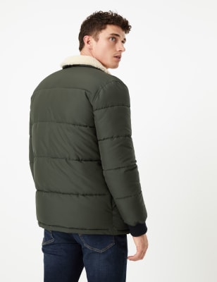 Mens borg collar outlet coat