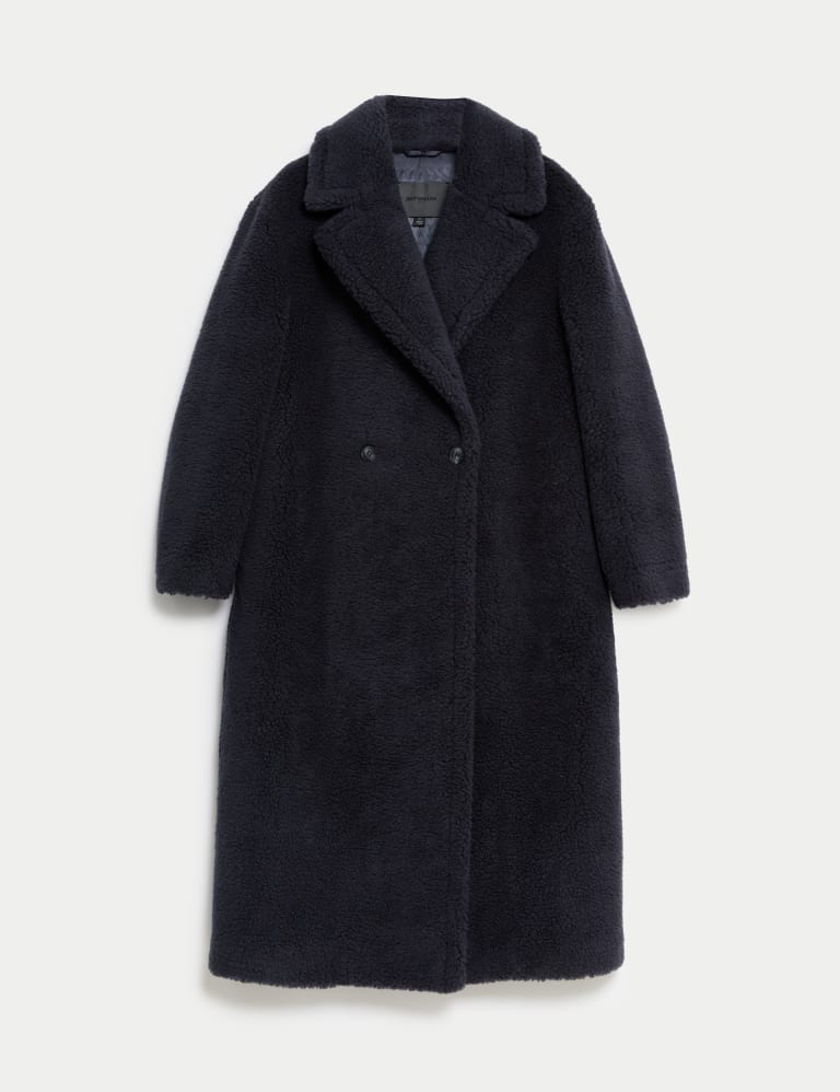 Borg Collared Coat with Wool Autograph M S