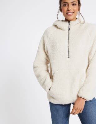 Borg Fleece Jumper, M&S Collection