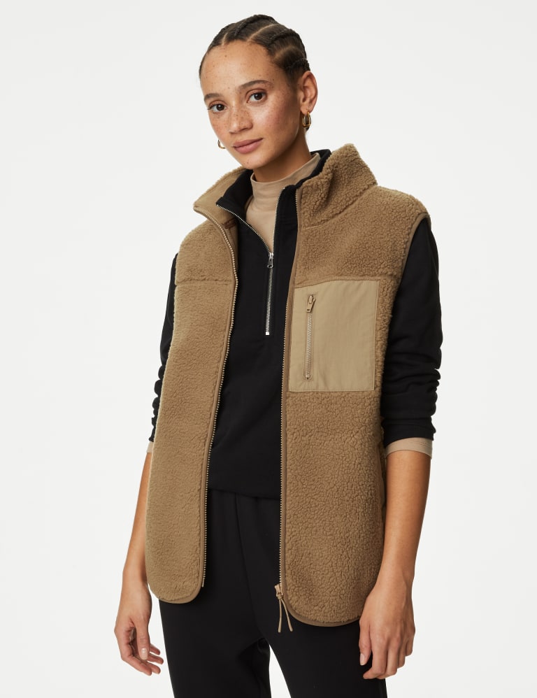 M&s ladies on sale fleece gilet