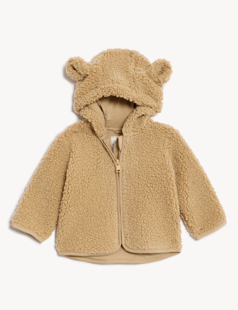 Borg Hooded Jacket 0 3 Yrs M S Collection M S