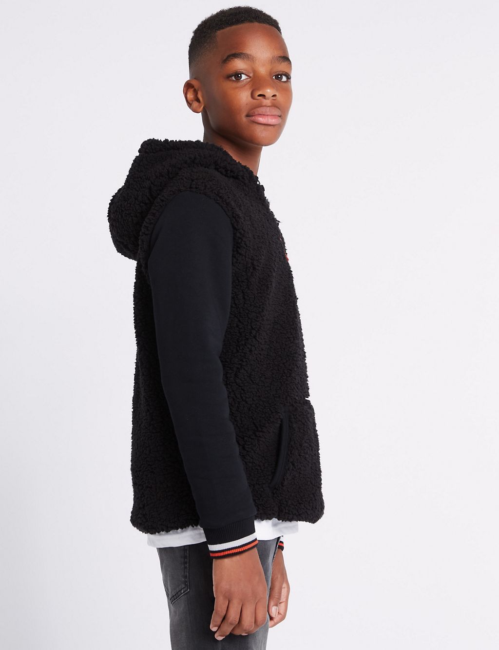 Borg Hooded Top (3-16 Years) 2 of 5