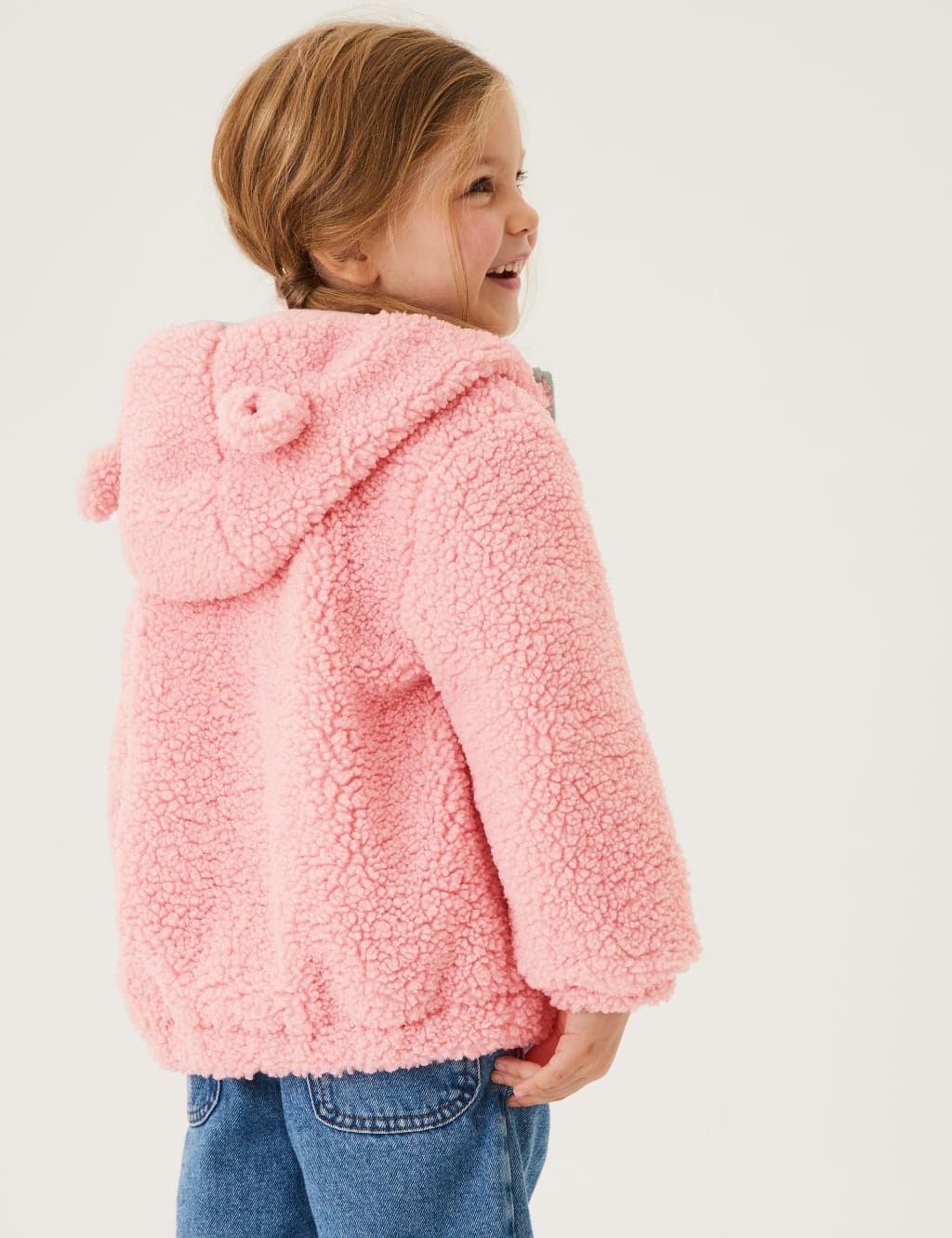 Girls teddy shop borg jacket