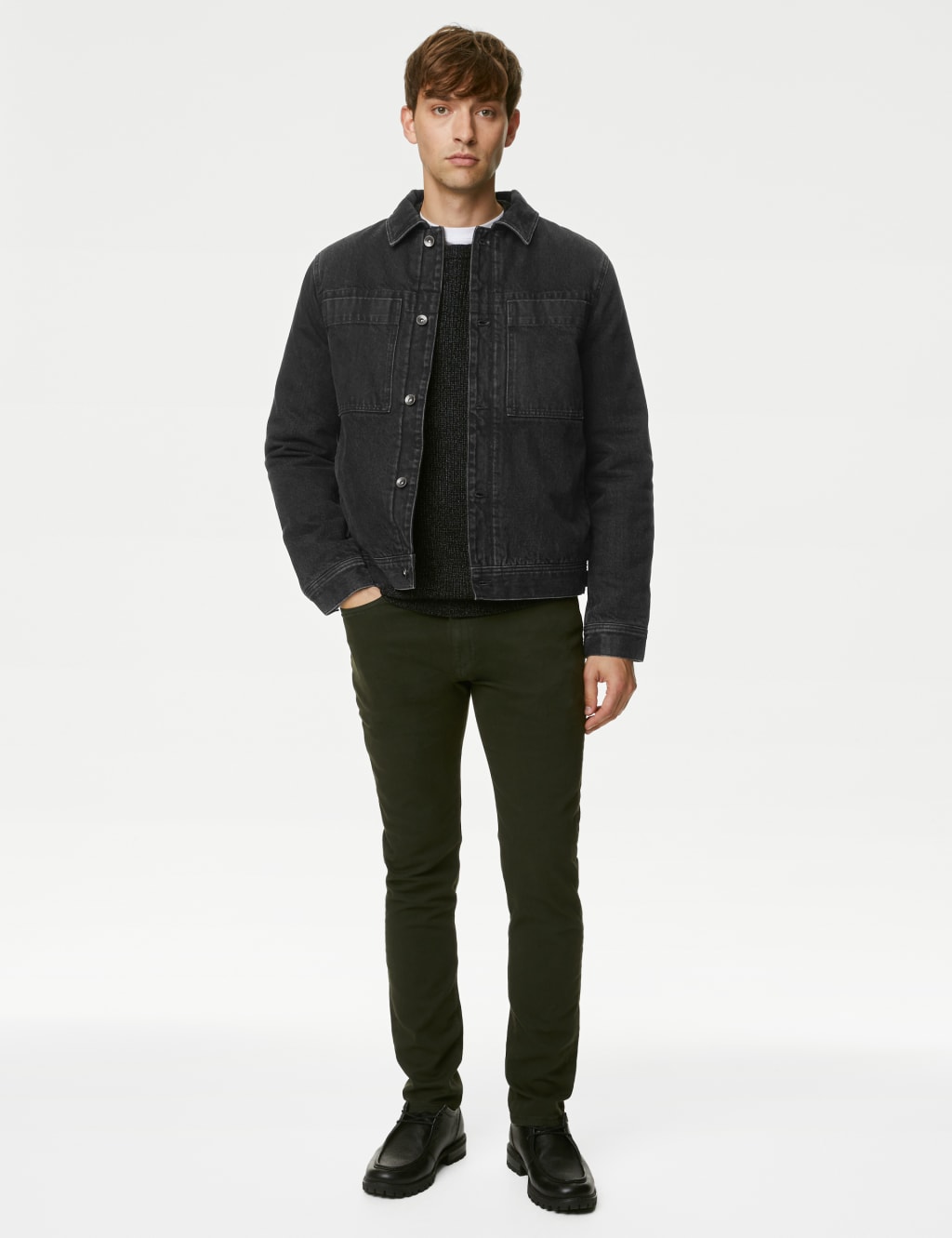 Lined jean jacket sales