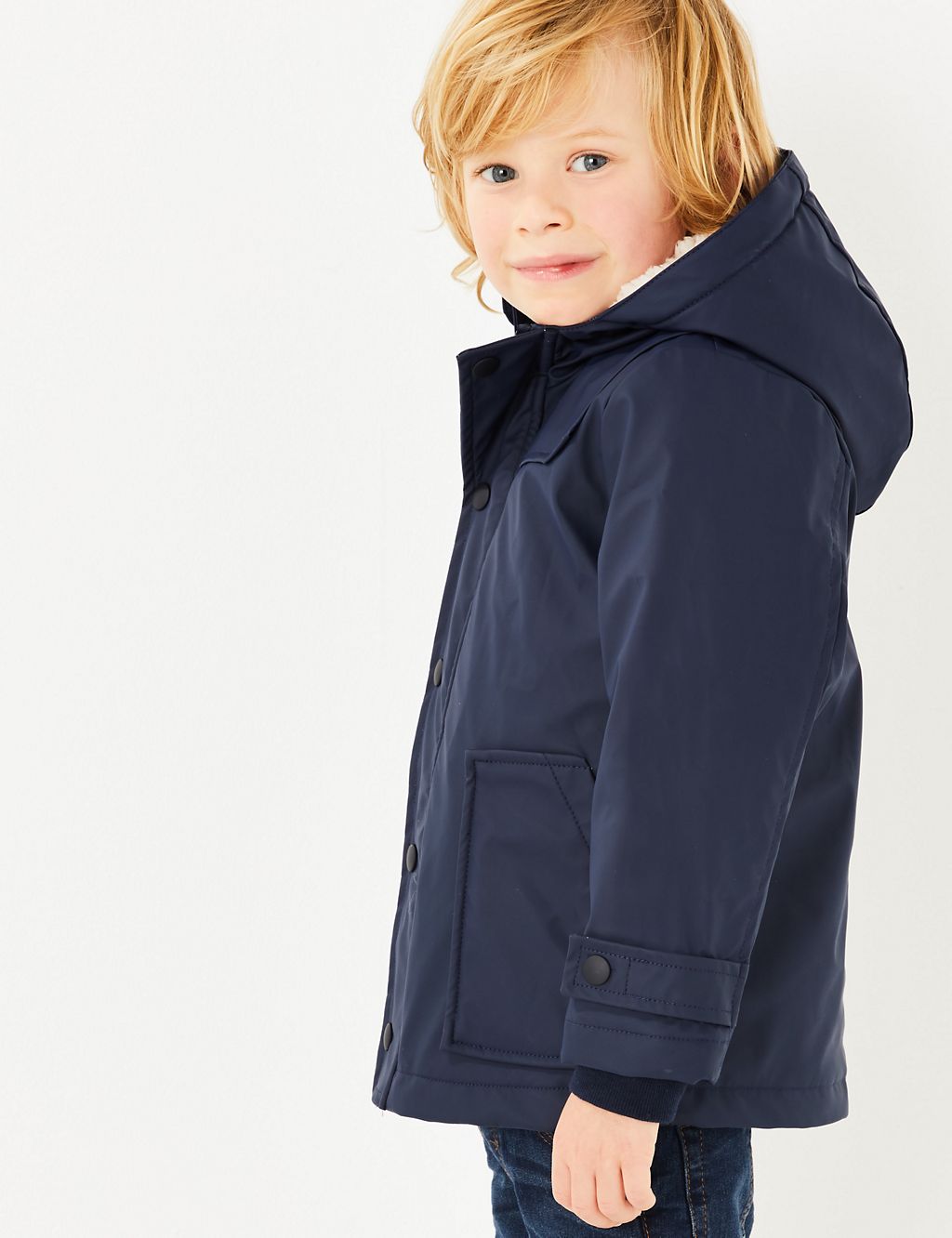Borg Lined Fisherman Coat (3 Months - 7 Years) 4 of 5