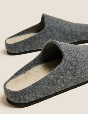 m&s grey slippers