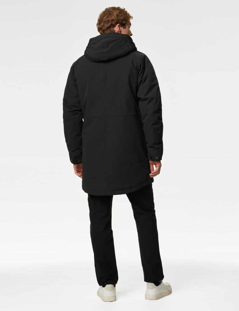 Black lined parka hotsell