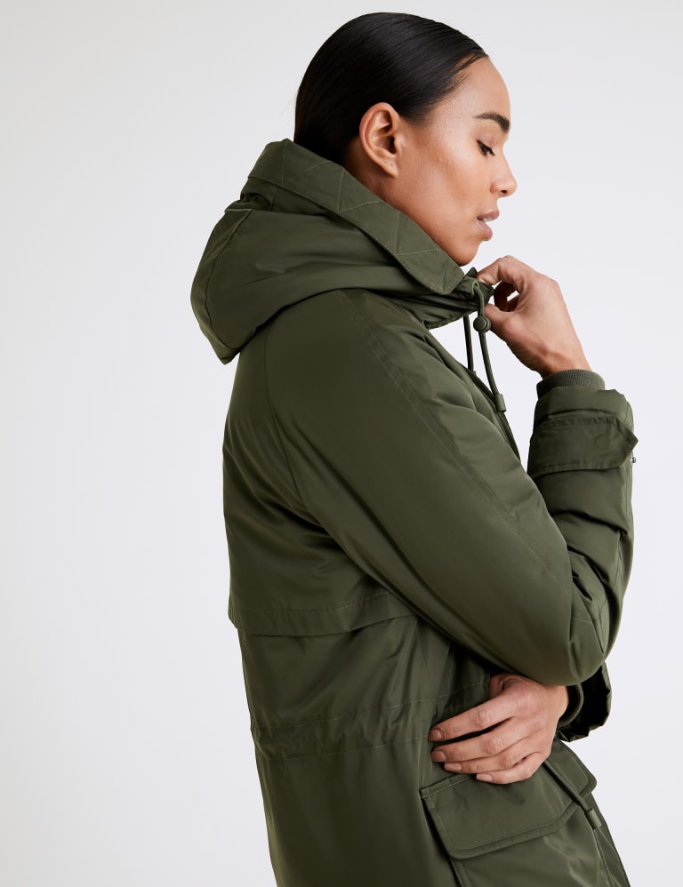 Waterproof Borg Lined Parka - Basil Green