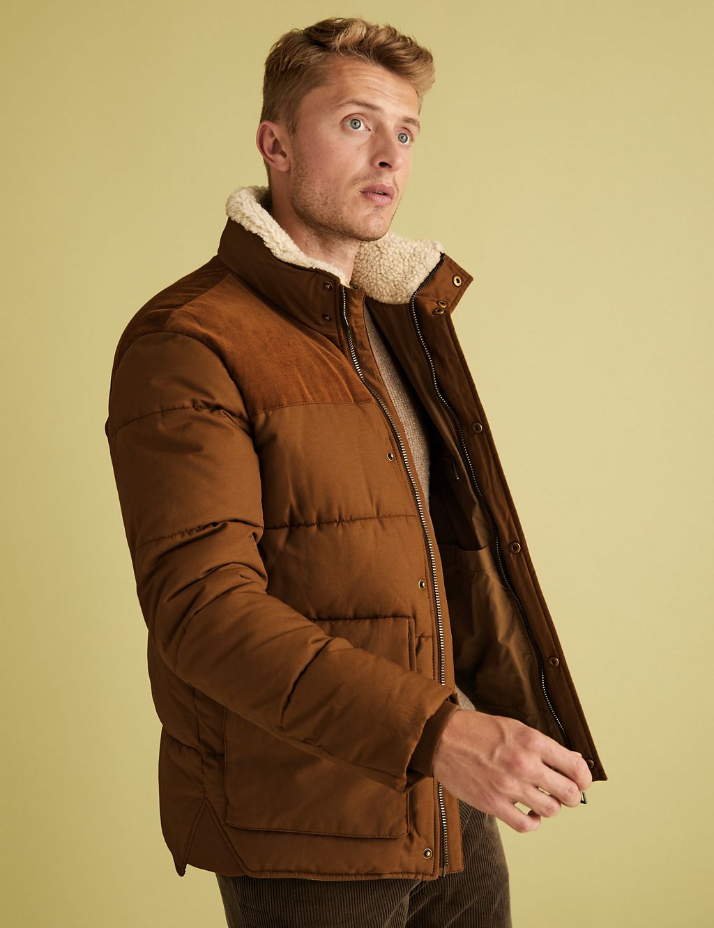 Borg Lined Puffer Jacket with Stormwear™ 8 of 8