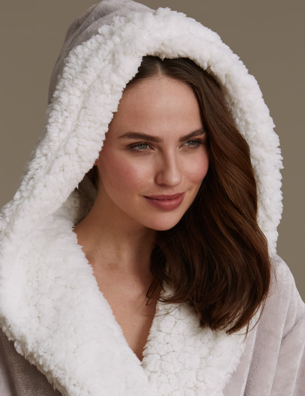 Lined Shimmer Dressing Gown M&S Collection M&S