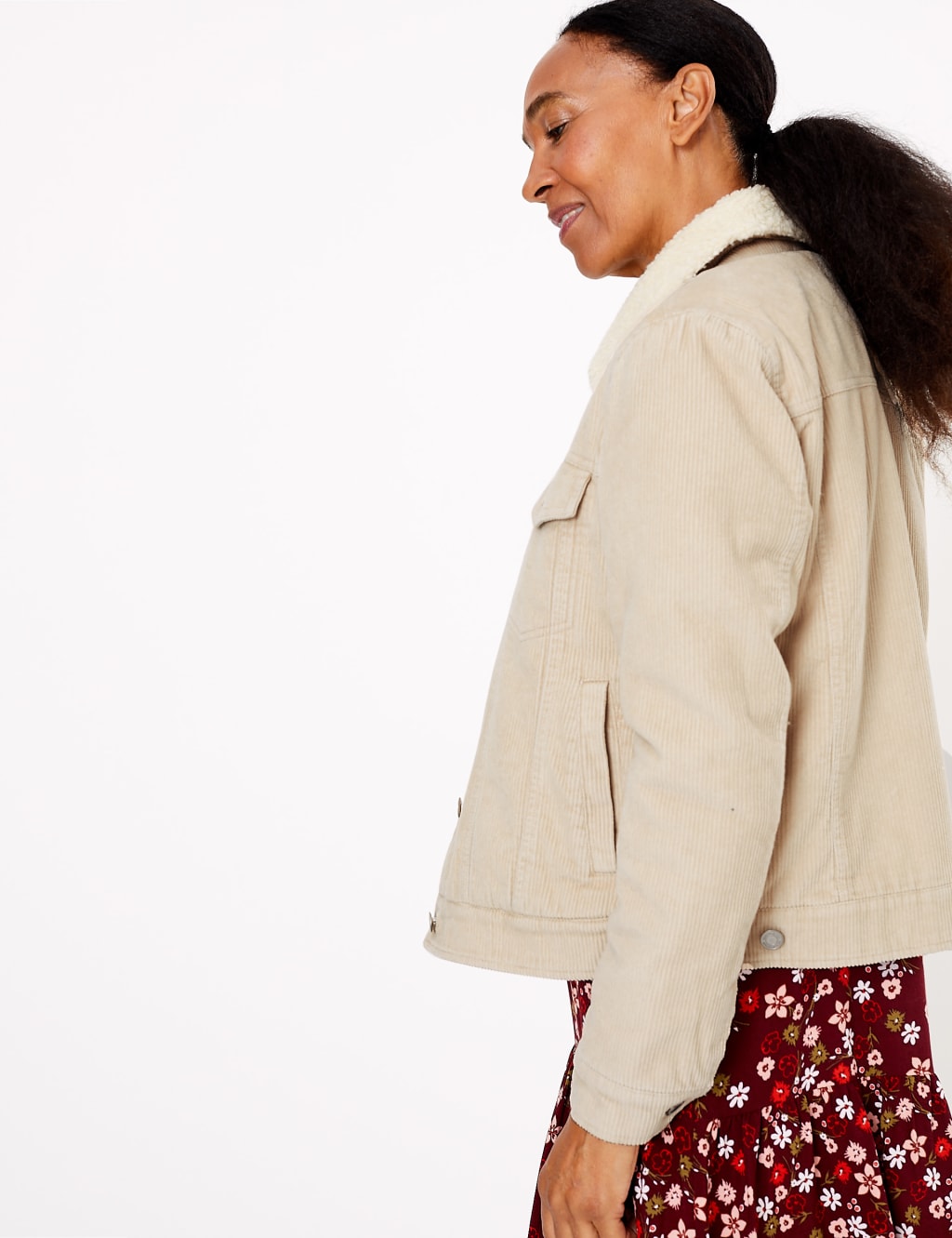 Corduroy jacket clearance with borg lining