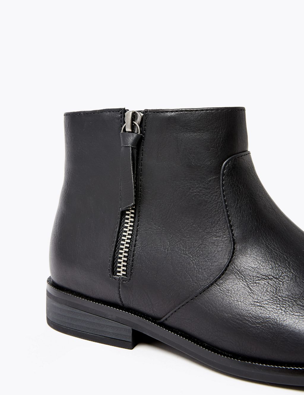 Borg Lined Side Zip Ankle Boots 4 of 5