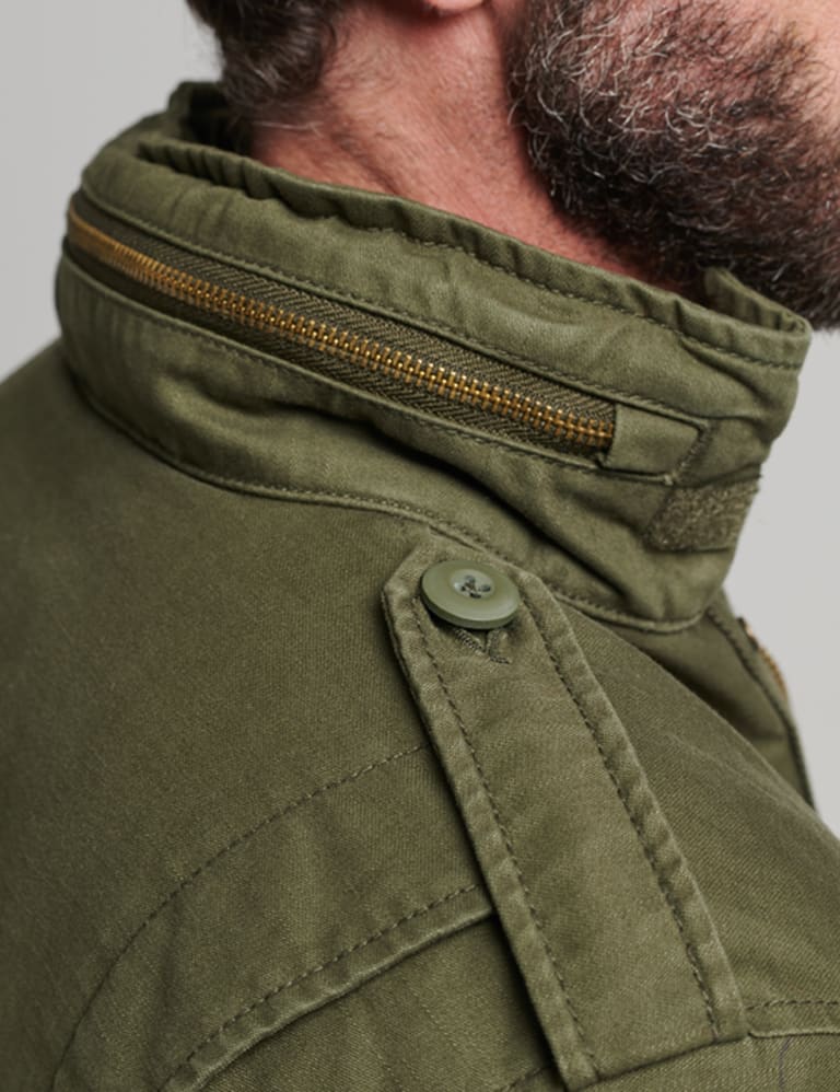M&s military jacket cheap