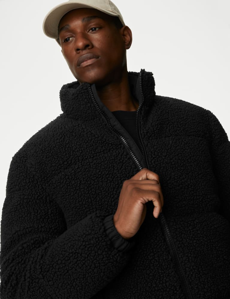 black borg puffer jacket