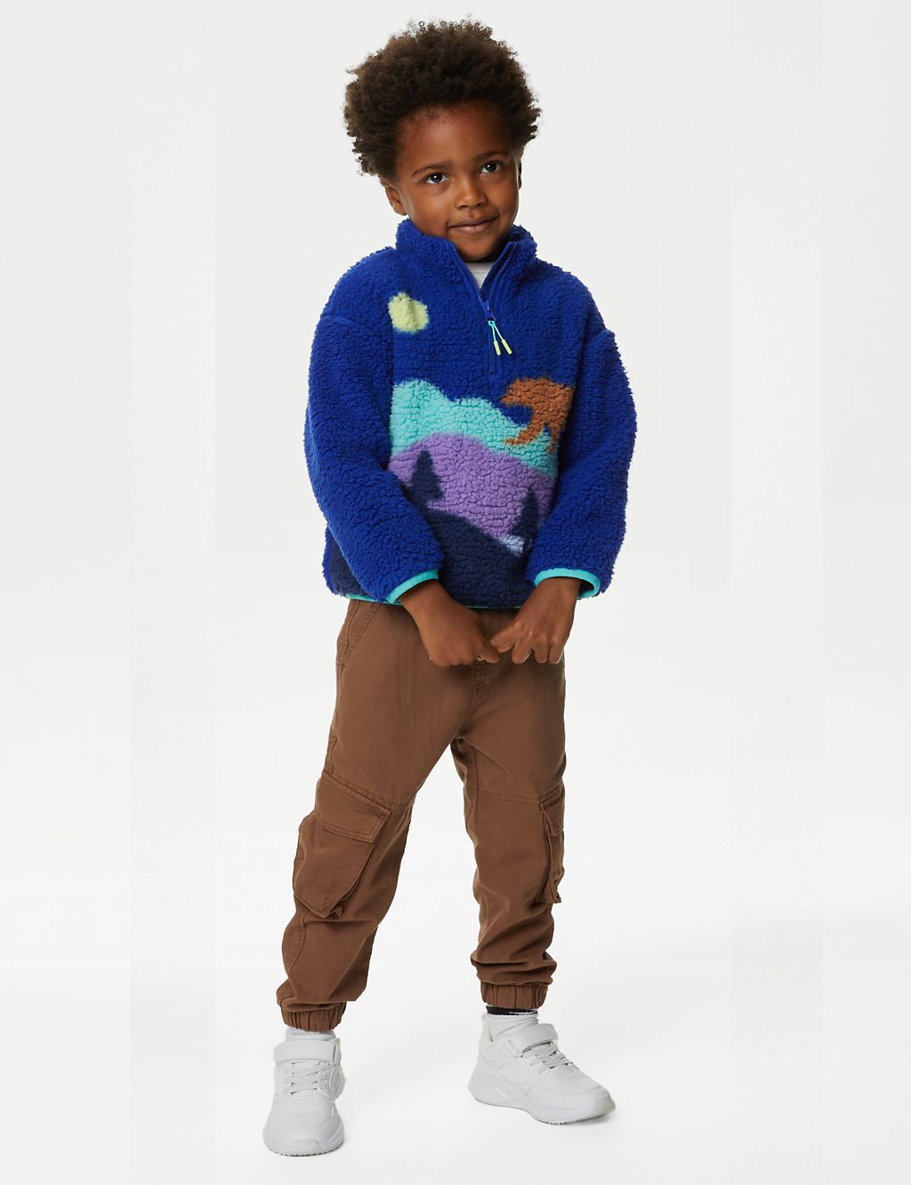 Borg Scenic Print Jacket (2-8 Yrs) | M&S Collection | M&S