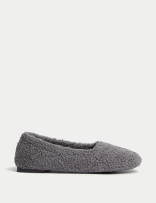 Fuzzy best sale ballet slippers