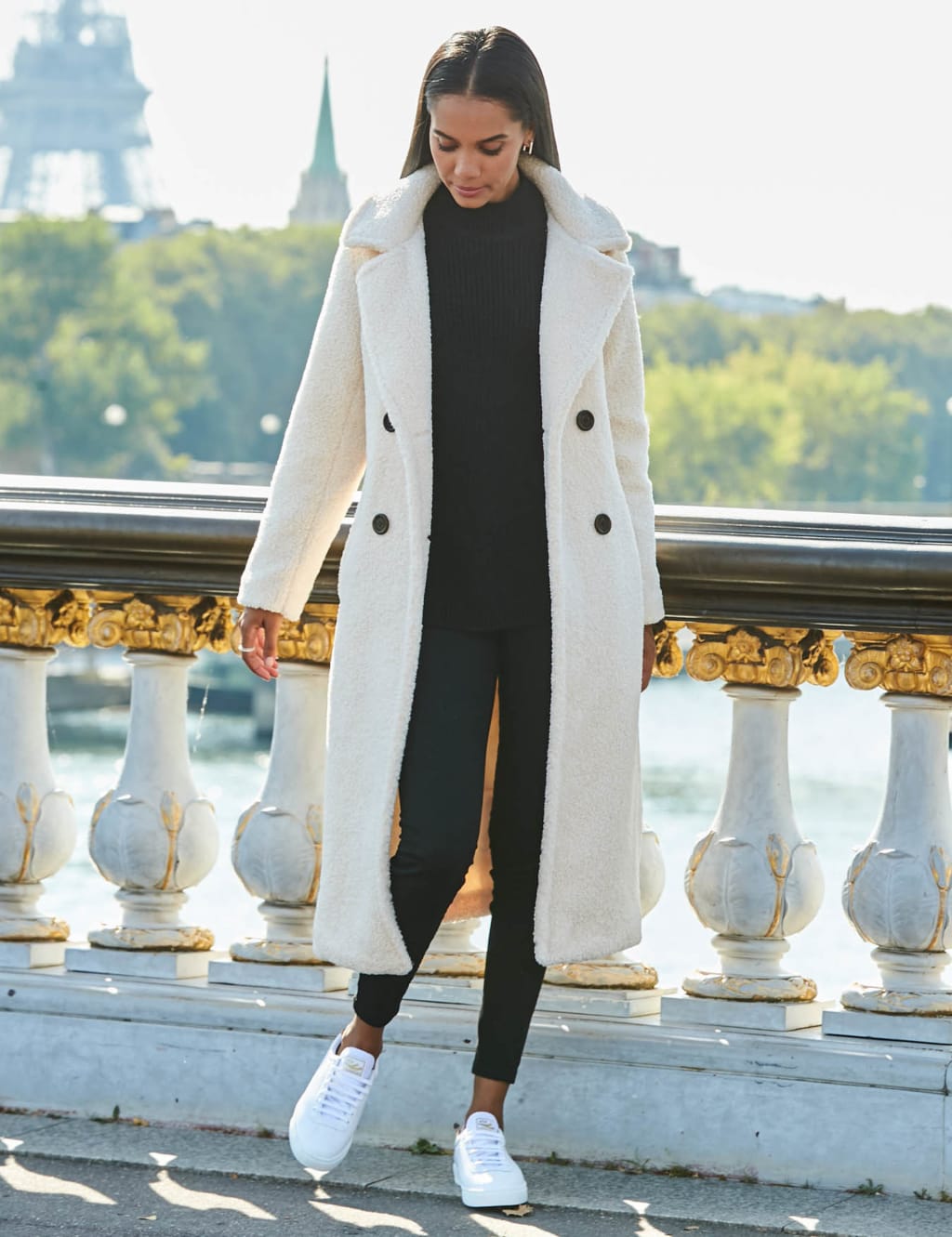 Longline teddy borg coat discount