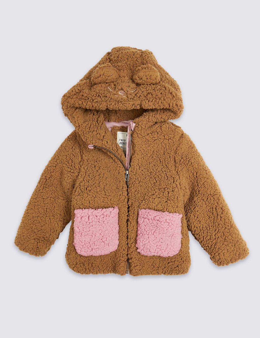 Borg Teddy Jacket (3 Months - 7 Years) 1 of 6