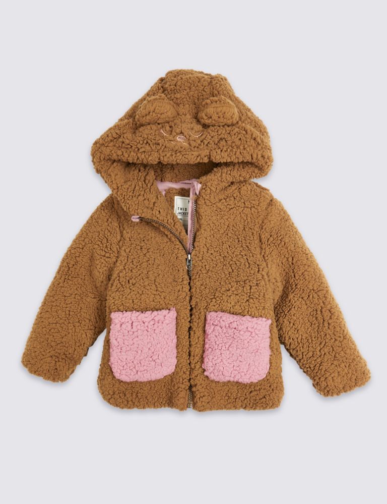 Borg Teddy Jacket (3 Months - 7 Years) 2 of 6