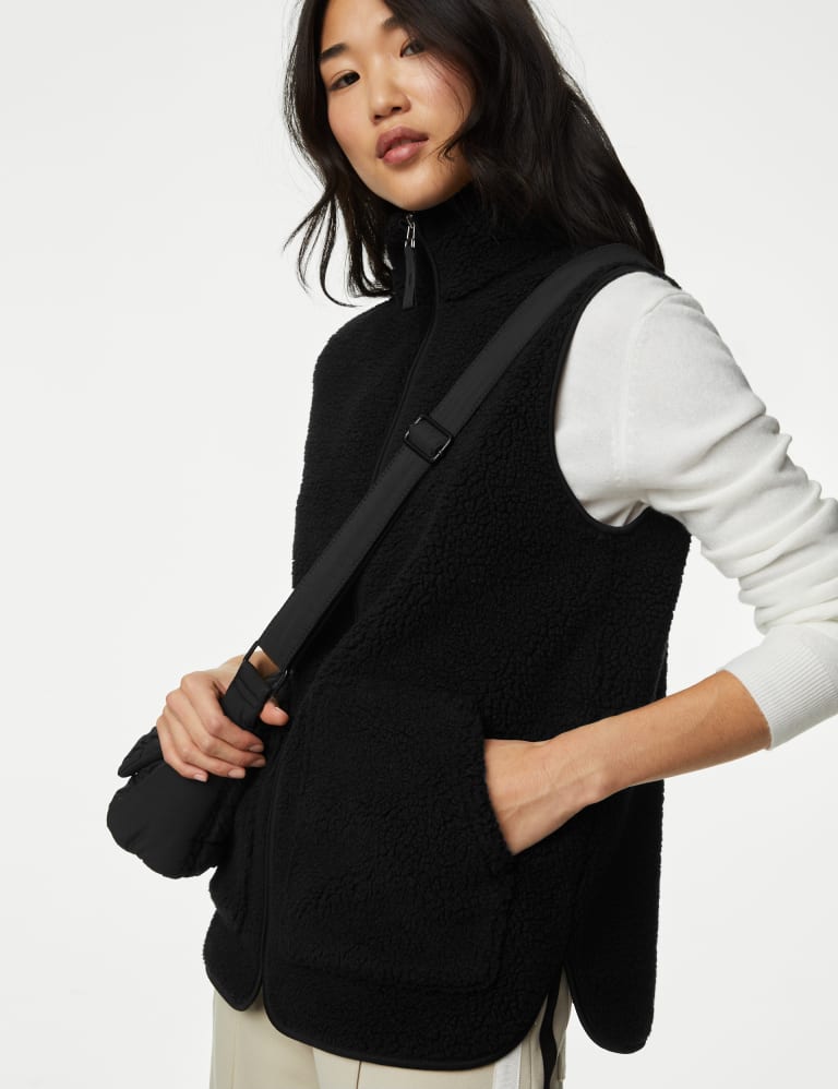 M&s ladies fleece gilet sale