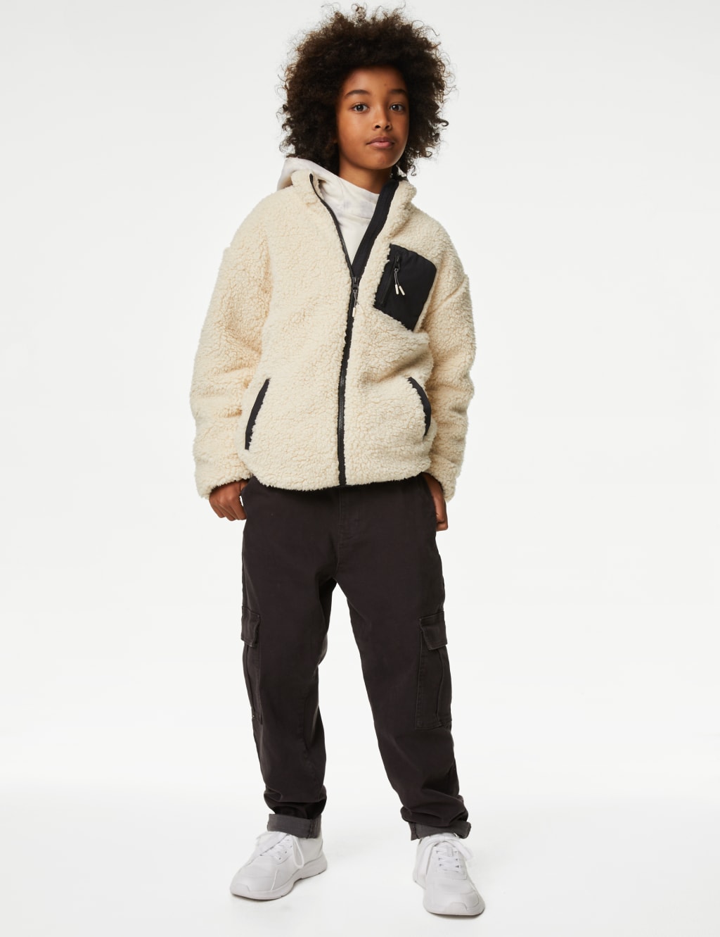 Zip Through Fleece Jacket (616 Yrs) M&S Collection M&S