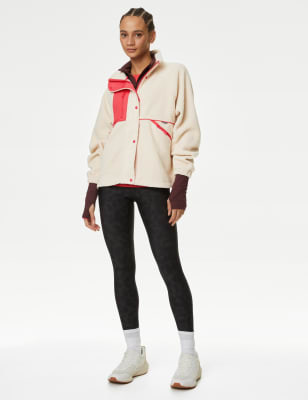 Nike cropped best sale borg fleece