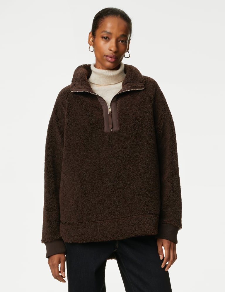 Borg Zip Up Sweatshirt | Autograph | Mu0026S