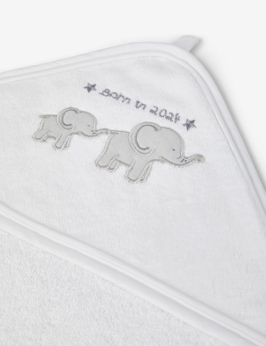 Born in 2024 Towel and Wash Mitt Set 2 of 3