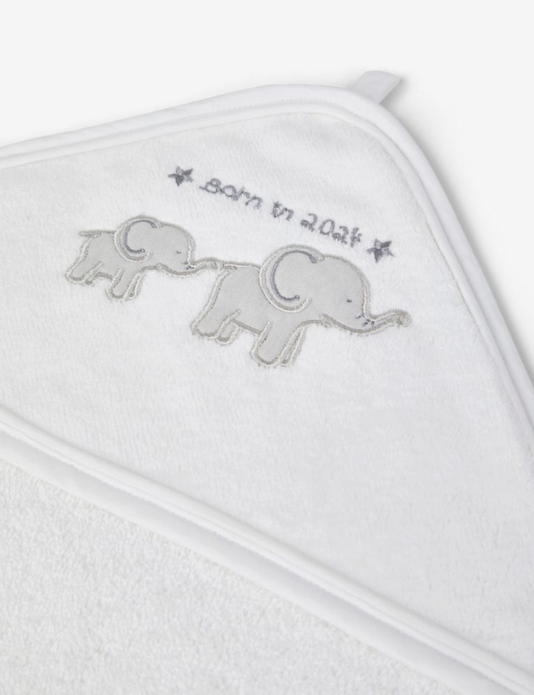 Born in 2024 Towel and Wash Mitt Set 3 of 3