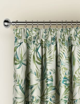 Botanical Jacquard Pencil Pleat Curtains M S