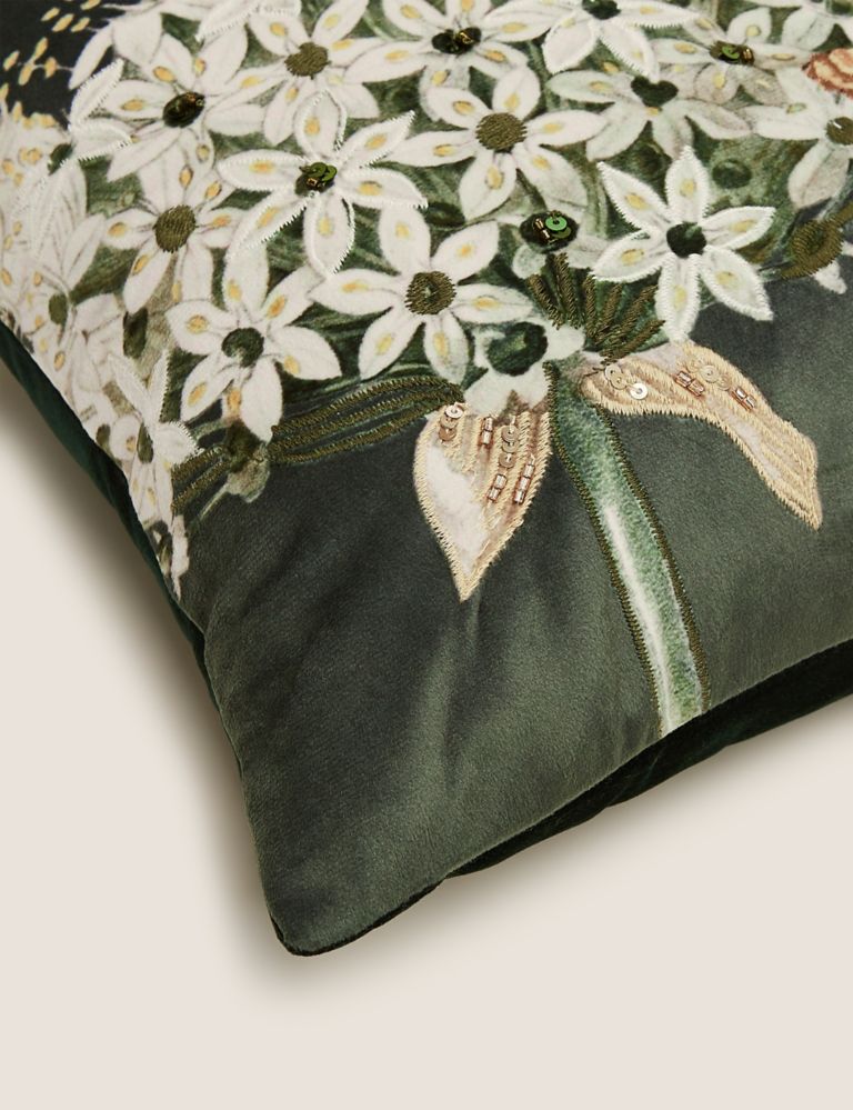Botanical Small Embroidered Cushion 5 of 5