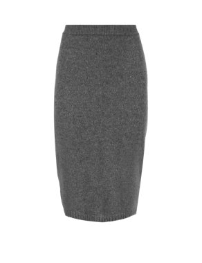 Bouclé Stretch Pencil Skirt with Wool Image 2 of 4