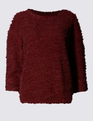 Bouclé Sweatshirt with Wool Image 2 of 3
