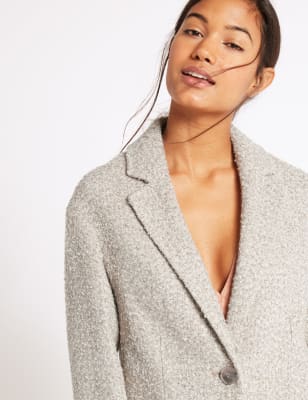 M&s deals boucle coat