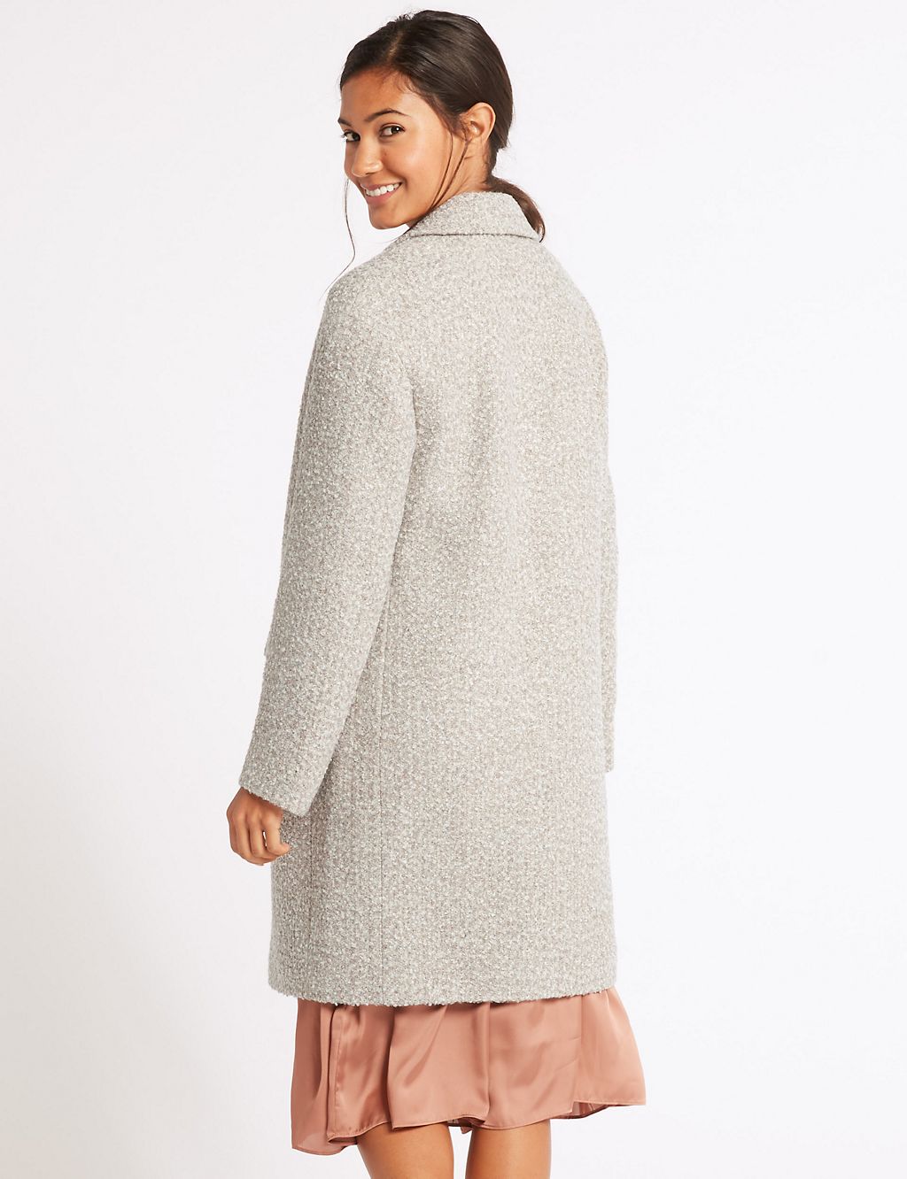 Boucle Textured Coat 4 of 5