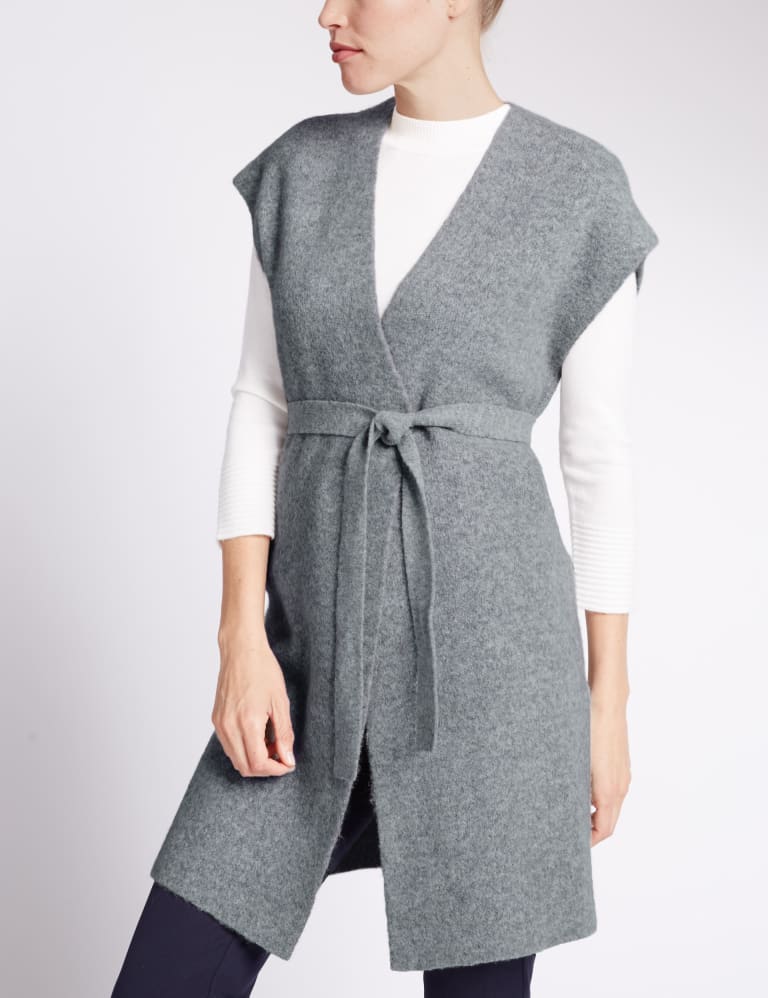 M&s sleeveless sale cardigan