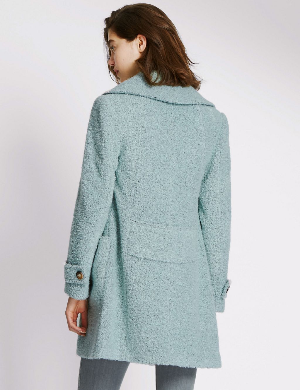Bouclé Textured Coat with Wool 2 of 3