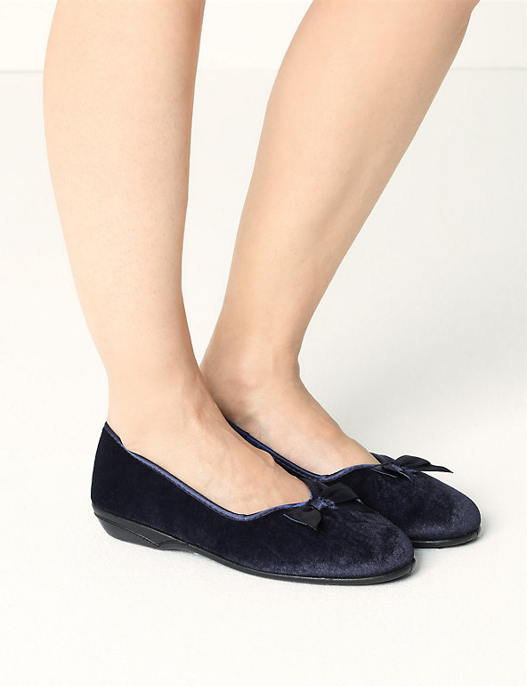 Bow Slippers | M&S Collection | M&S