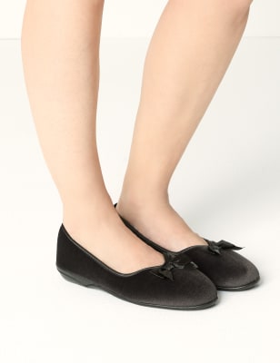 Bow 2024 ballerina slippers