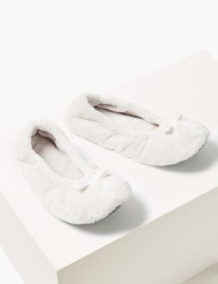 white ballerina slippers